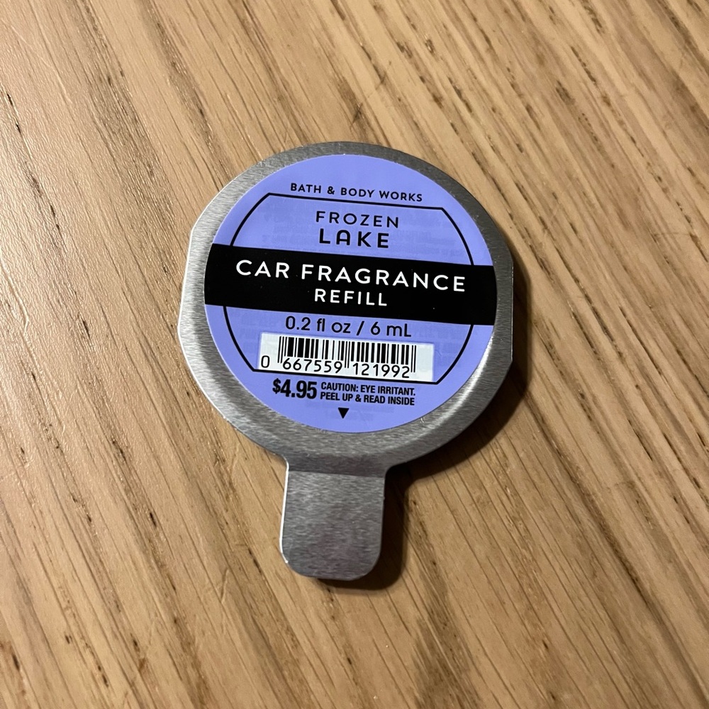 Bath & Body Works Car Fragrance Refill. Frozen Lake.